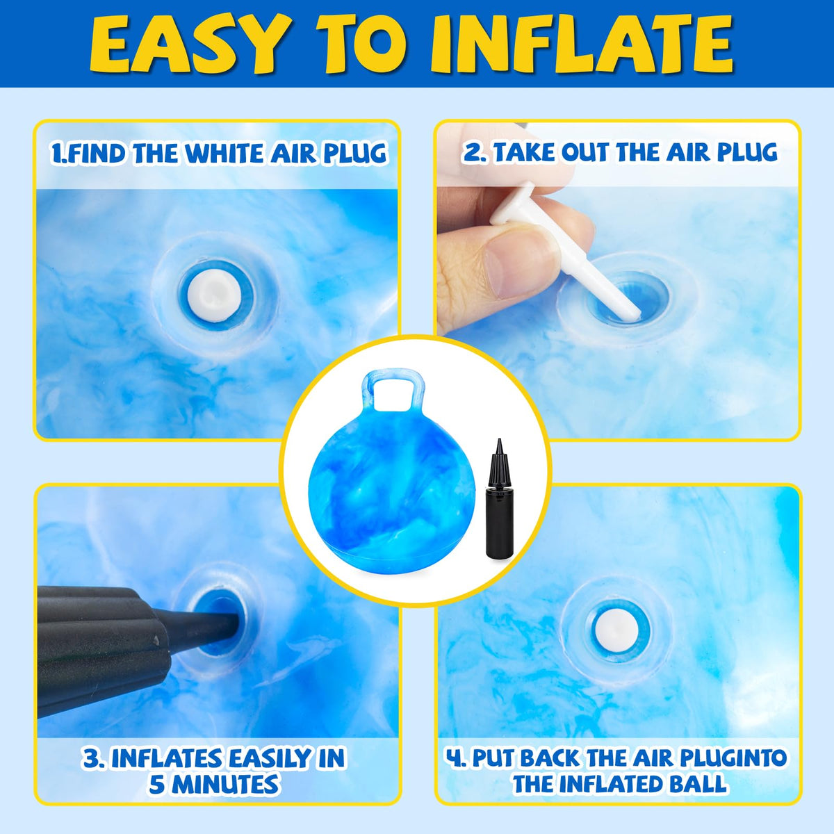 Ynanimery easy inflate pump kit included for quick setup