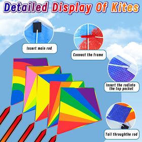 Ynanimery kids enjoy colorful kites at the park.