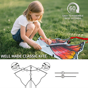 Easy-step kite assembly guide by Ynanimery for beginners.