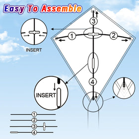 Ynanimery kite flies smoothly in light wind for beginners.