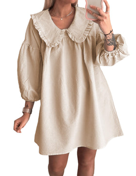 Ynhonra babydoll dress with doll collar for relaxed casual styling
