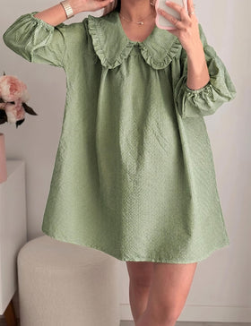 Ynhonra loose-fit babydoll dress showing relaxed silhouette for breathable wear