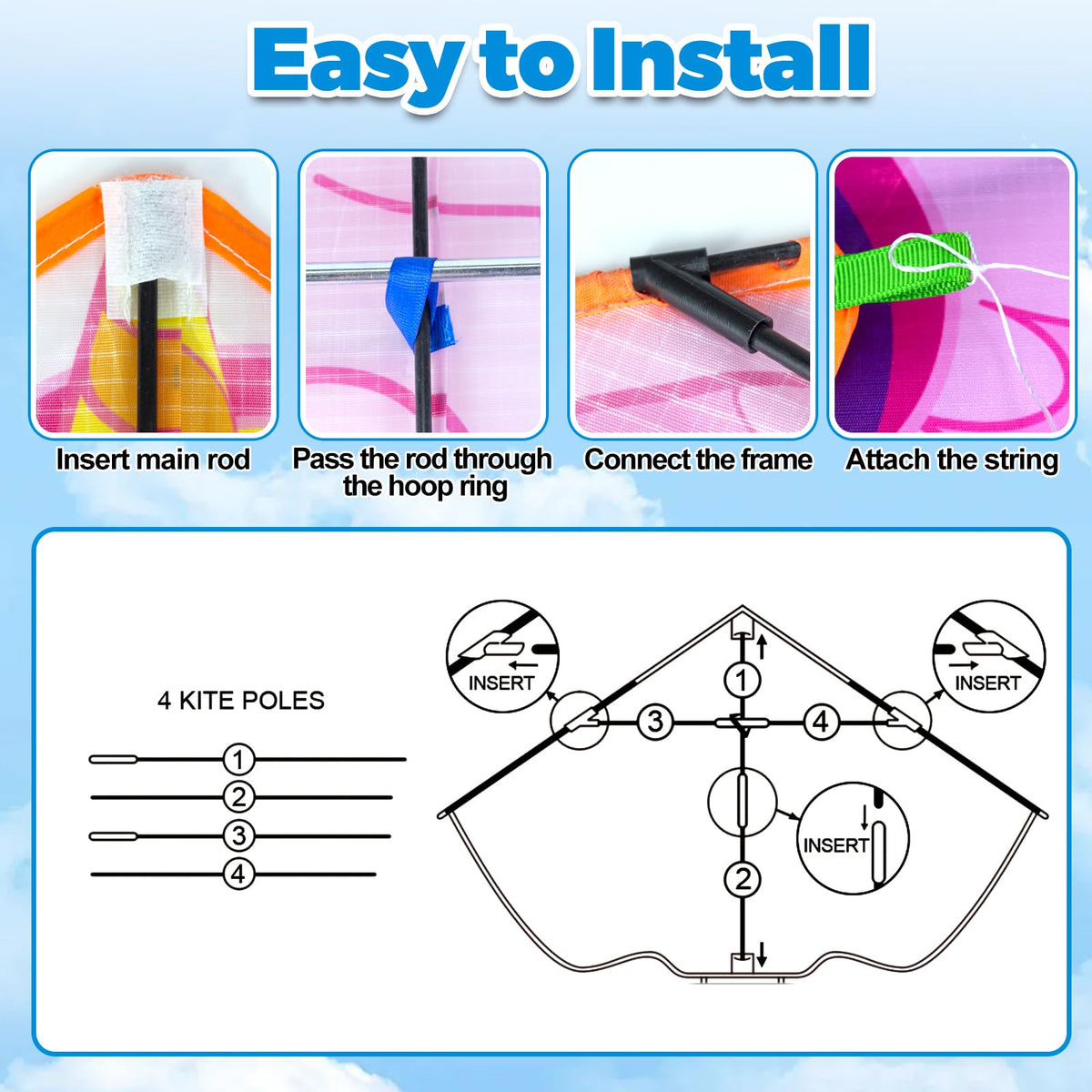 Ynybusi easy-to-fly kite performs well in light winds.