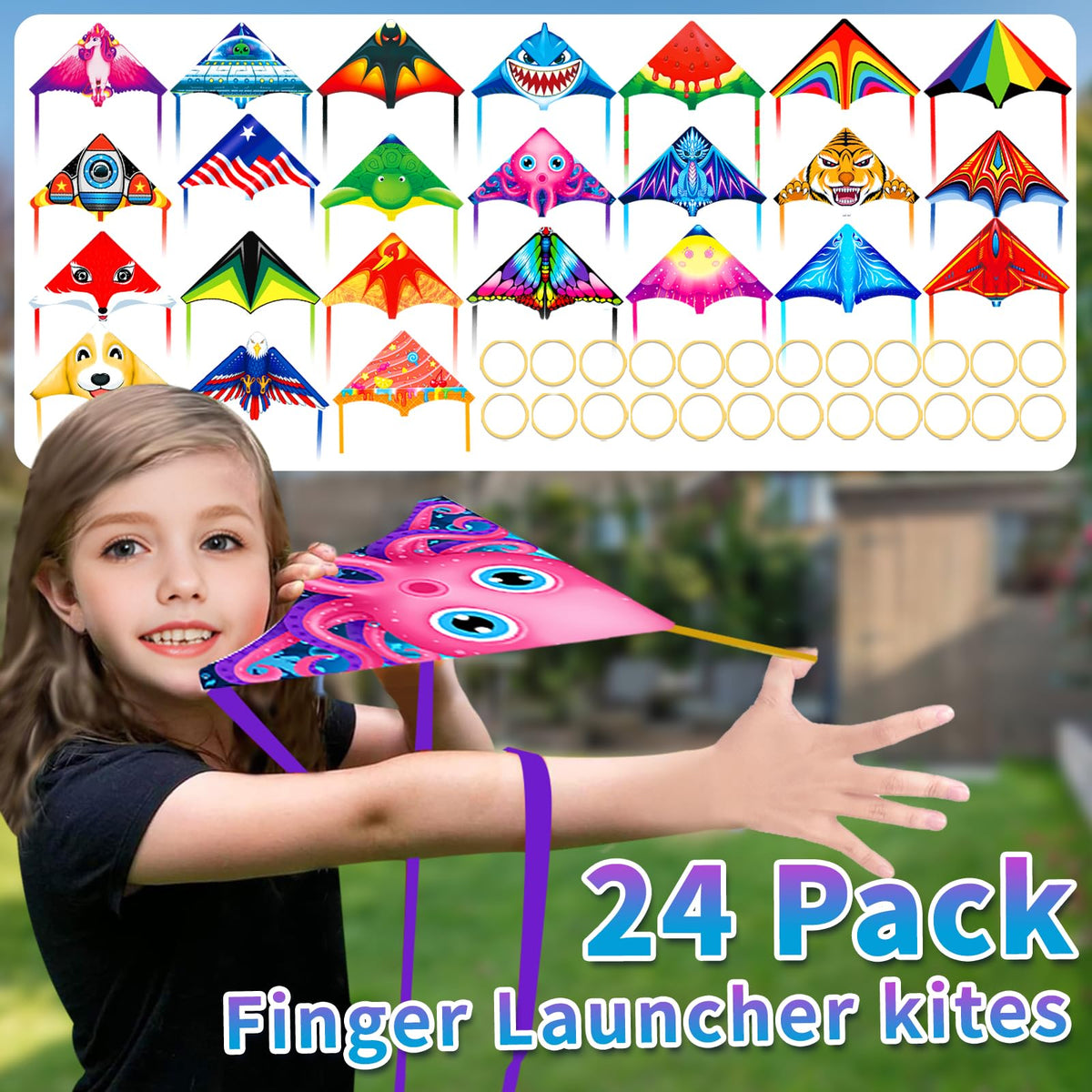 Ynybusi mini kite with cartoon patterns for colorful sky fun.
