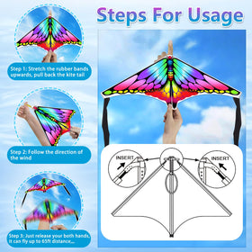 Ynybusi mini kite achieving long-distance flight up to 65 feet.