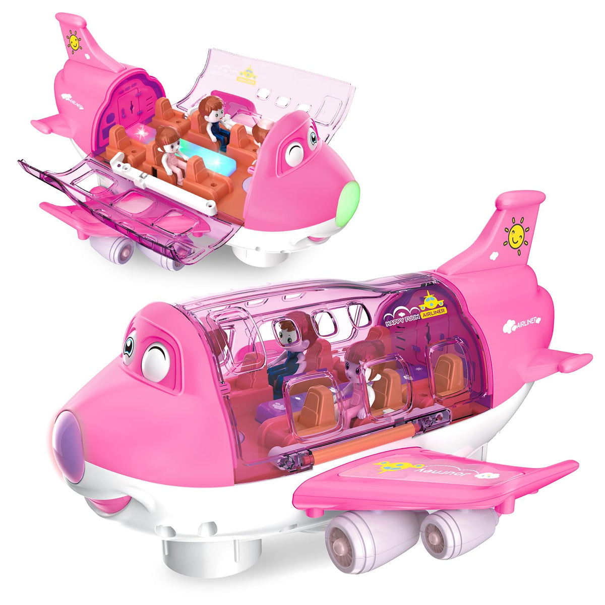 Ynybusi pink airplane toy front view fuels imaginative play for toddlers