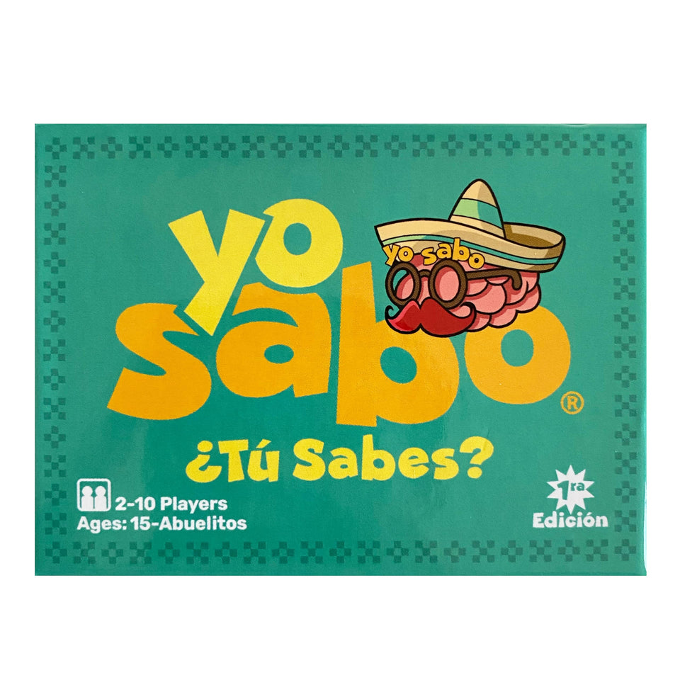 Yo Sabo Edition 1 card game setup for family learning and playful language practice.