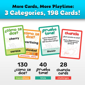 Yo Sabo Edition 2 Como Se Dice cards help families grow vocabulary during playful sessions.