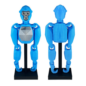 Yobbogo Monkey Tag Model in vibrant colors highlighting premium PLA material.