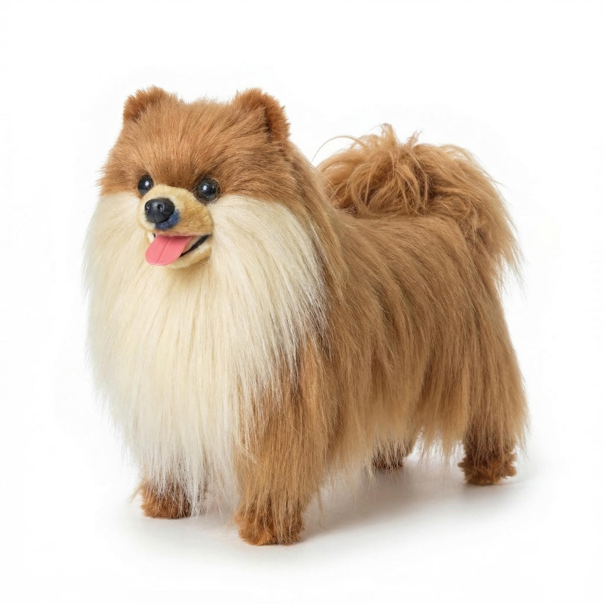 YOCAKE Lifelike Pomeranian face detail highlights realism for comforting companionship.
