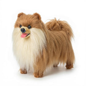 YOCAKE Lifelike Pomeranian face detail highlights realism for comforting companionship.