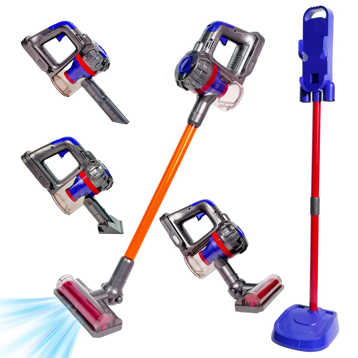 YoCool 3-in-1 kids vacuum with realistic suction for engaging pretend play and skill-building.