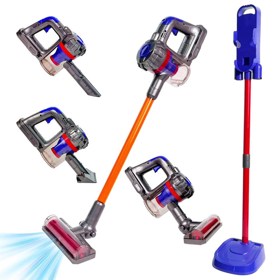 YoCool 3-in-1 kids vacuum with realistic suction for engaging pretend play and skill-building.