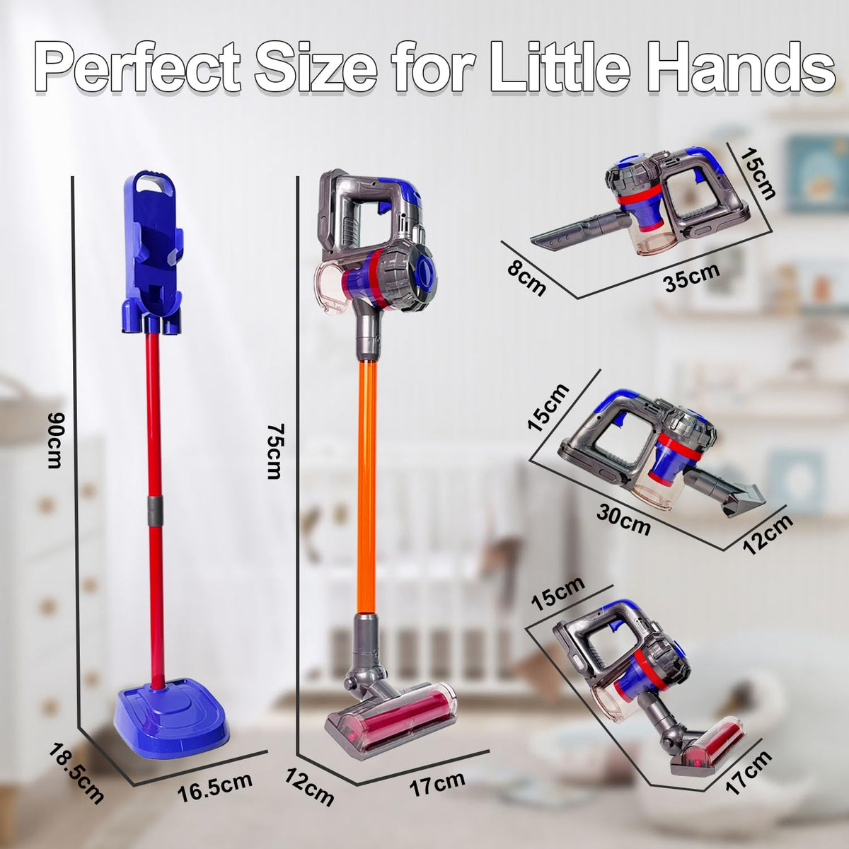 YoCool child's cleaning toy supports independent play and confidence in tidying up.