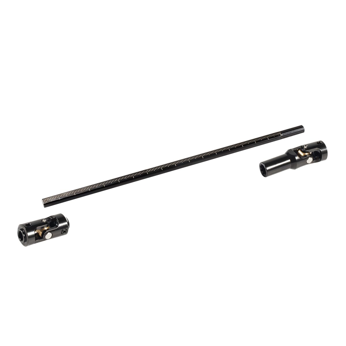 yoeannity SCX10 drive shaft black finish highlights rust resistance and long-lasting durability.