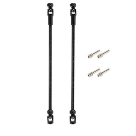 yoeannity SCX10 drive shaft front view shows durable stainless steel construction for rugged crawlers.