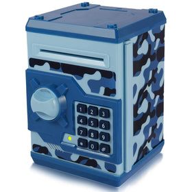 YOEGO Kids Money Bank front view shows a sturdy, kid-friendly savings toy.