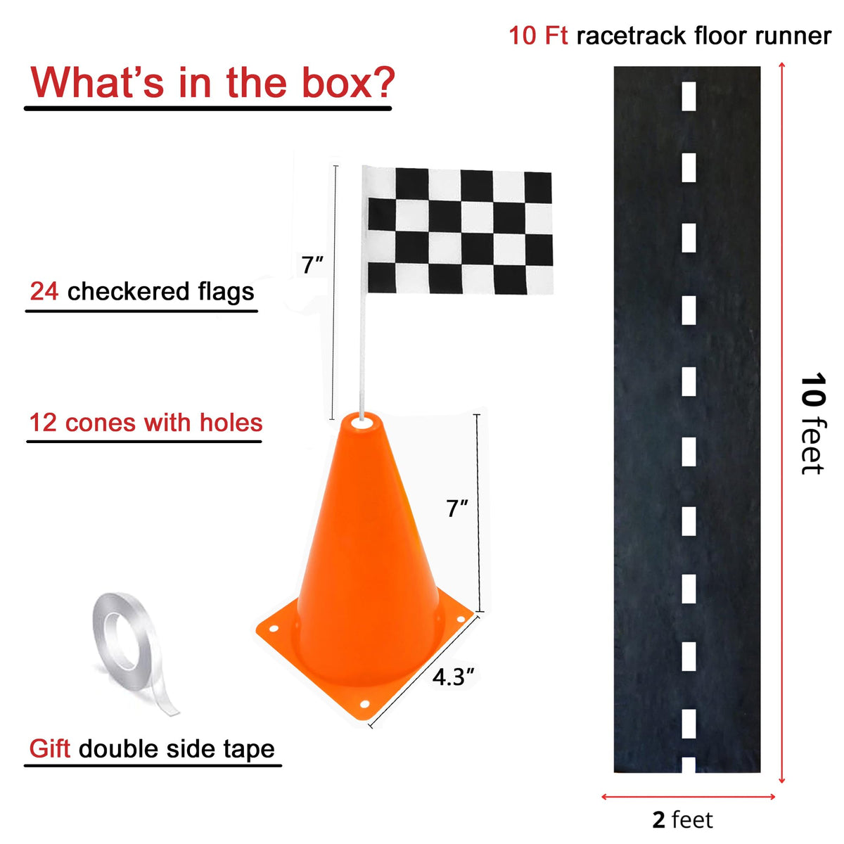 YOELVN 38-piece race car set streamlines party styling and setup.