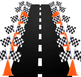 YOELVN cones and flags create safe, colorful cue lines for games.