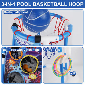 YOFIT 3-in-1 pool games ring toss feature for social play