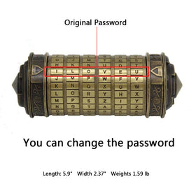 Internal note slot showing space for secret messages inside the cryptex.