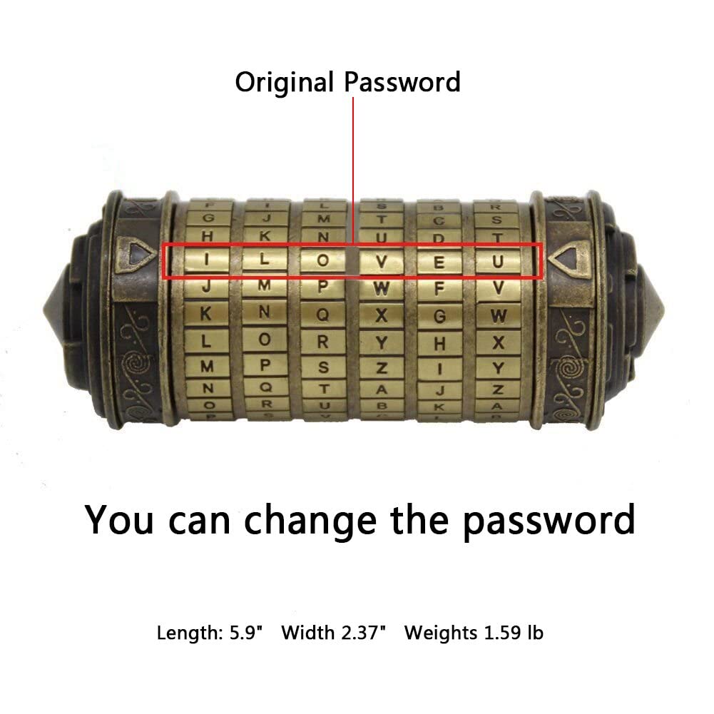 Cryptex presentation with rings, ideal for romantic gifting.