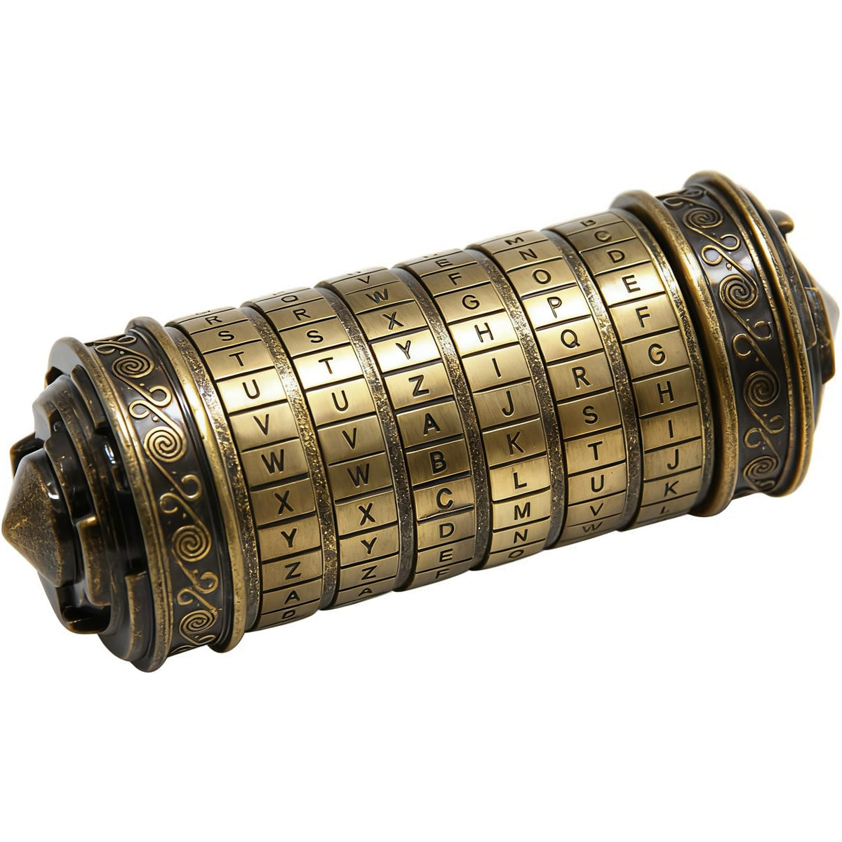 YOFIT Da Vinci Code mini cryptex lock box closed with hidden compartment.