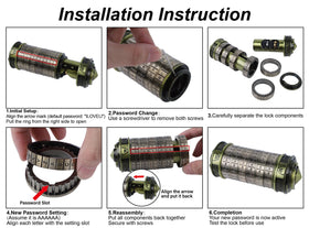 Lanyard accessories included with the YOFIT cryptex for portability.