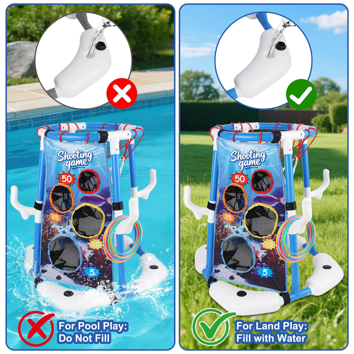 YOFIT outdoor summer toy for kids and adults at poolside