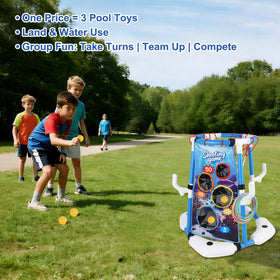 YOFIT pool party setup improves backyard entertainment value