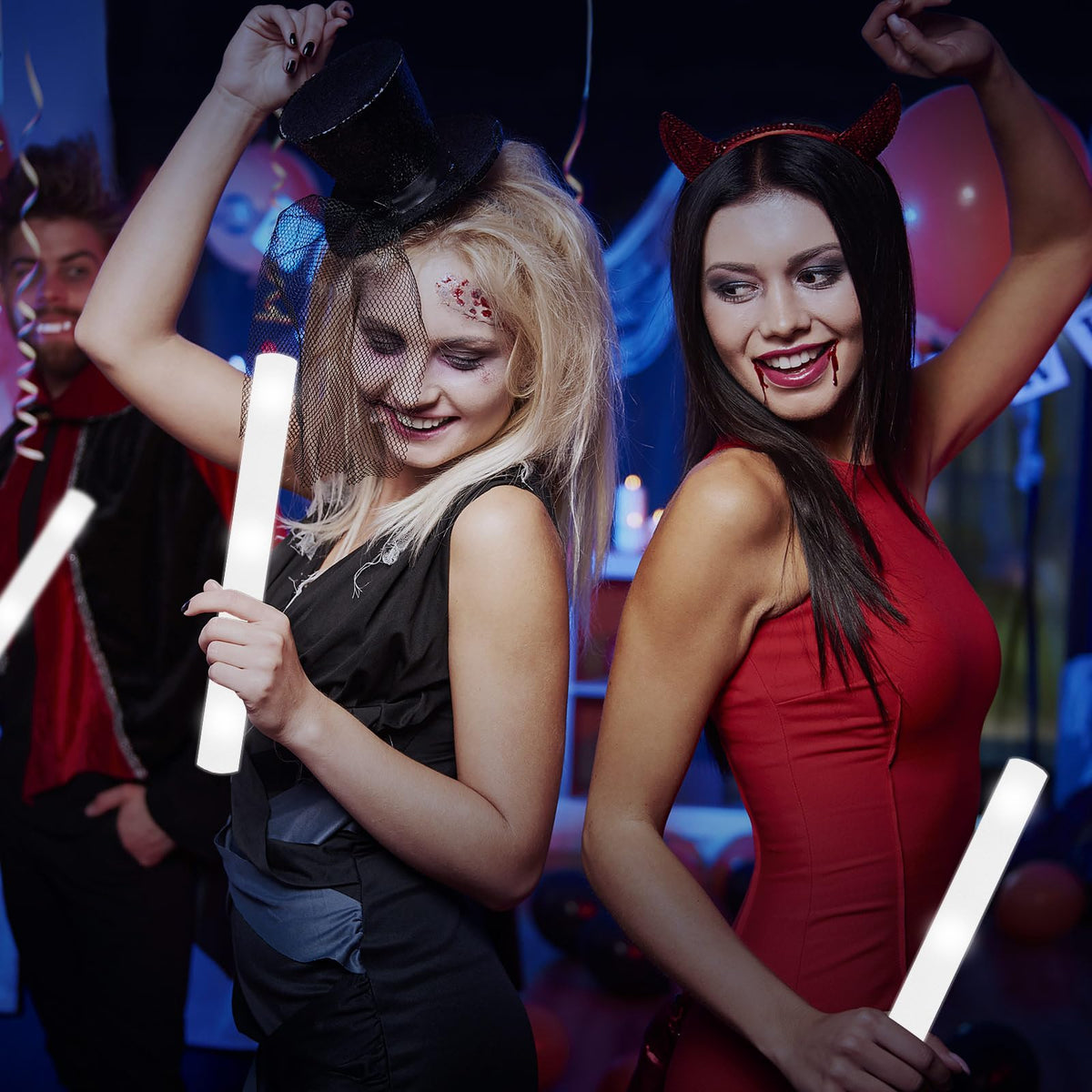 YOFOBU long-lasting neon glow sticks for all-night events.