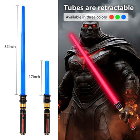 YOFOTHS extendable sabers reach 32 inches for dynamic cosplay and safe play.