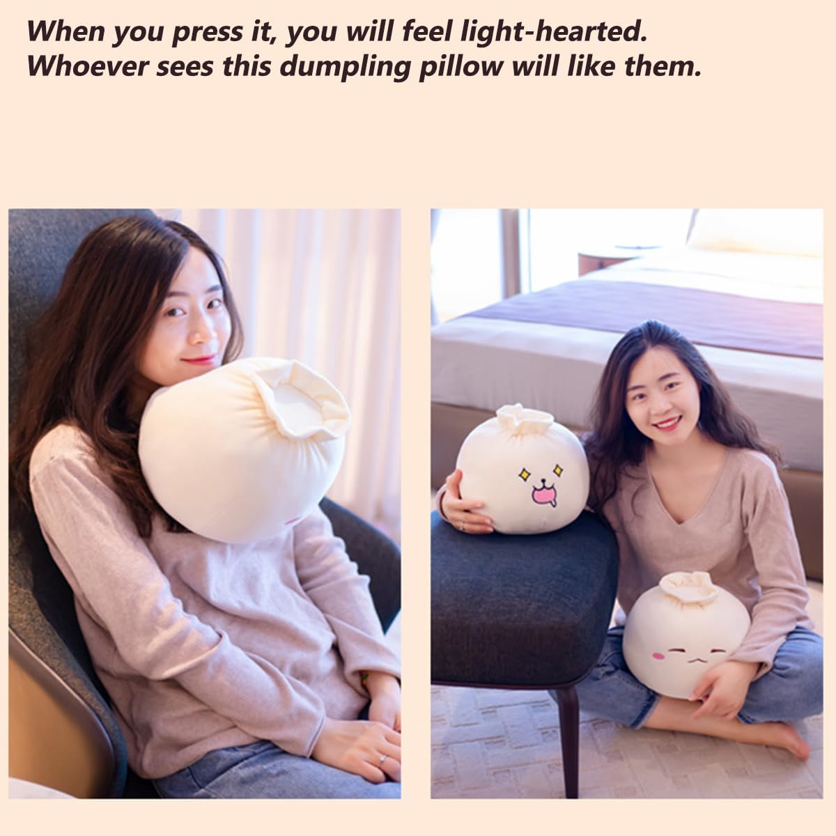 Yoholto Dumpling Plush on office desk, gentle buddy during breaks