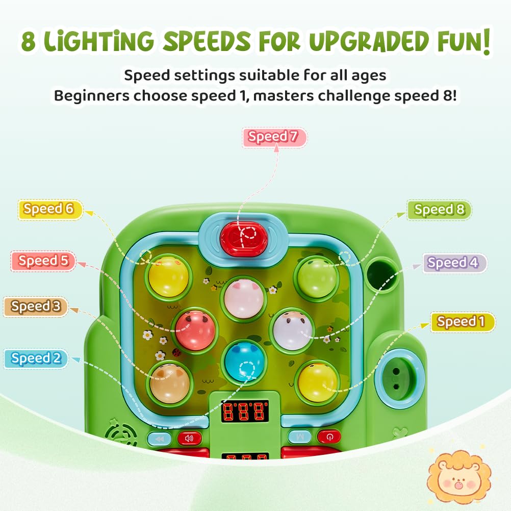 YOHOOLYO Whack A Mole dolls and moles encourage interactive play and coordination.