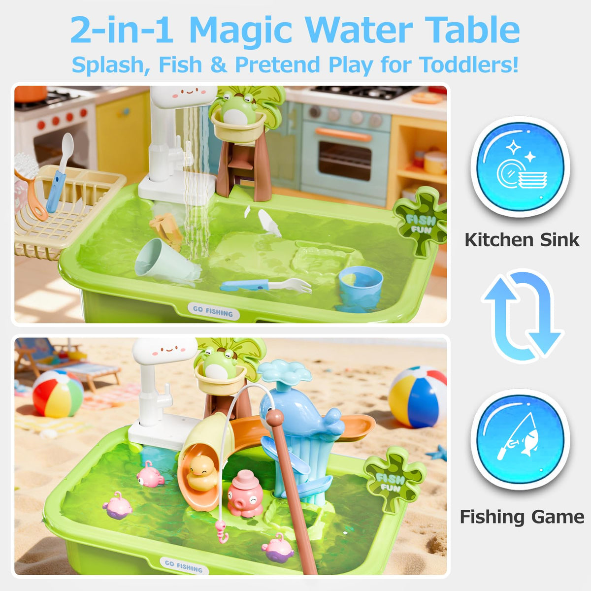 YOKISS fishing pond play accessories for cooperative water play