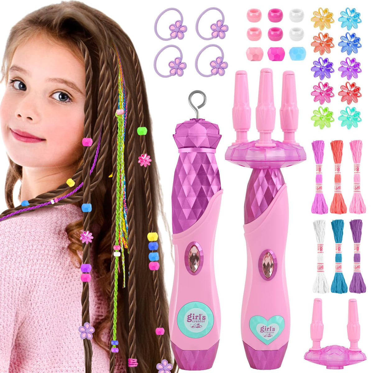 Yoloflix automatic braiding machine for quick, kid-friendly styling at home.