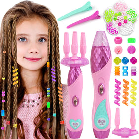 Yoloflix hair braiding machine front view with compact design for safe play