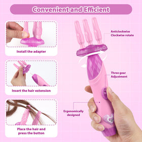 Yoloflix gems stamper adds sparkling embellishments to hairstyles.