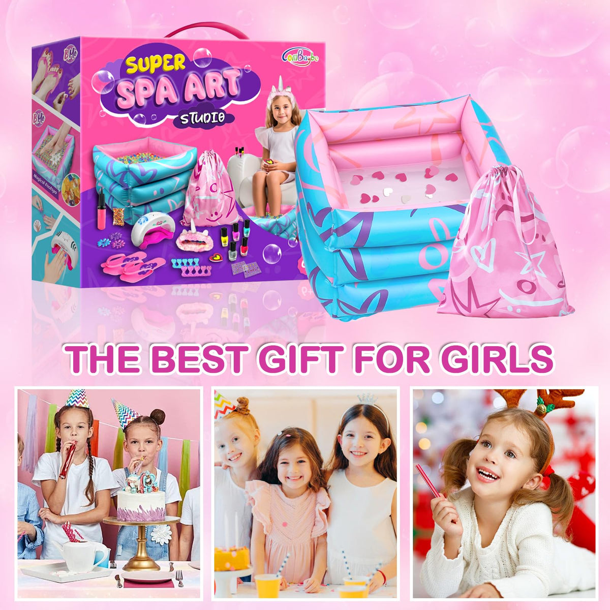 Yoloflix spa party scene showing friends enjoying a DIY pamper day