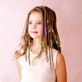 Yoloflix wig and accessories pack for pretend hairstyling