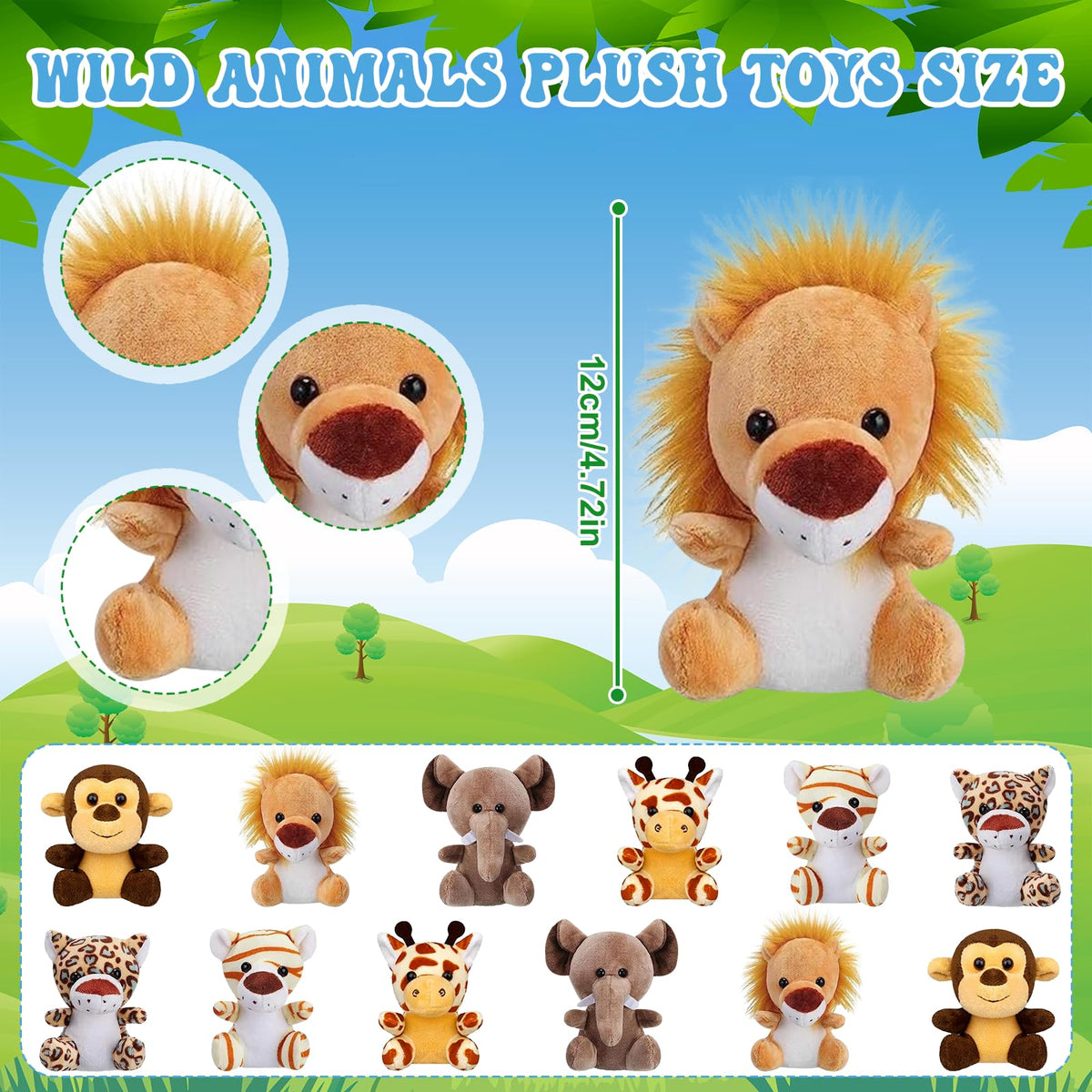 Yoloodayy birthday hats added to safari party favors.