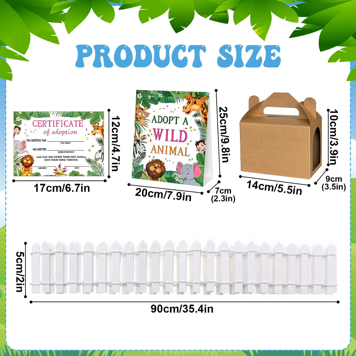 Yoloodayy foldable paper boxes for cute safari gift packaging.