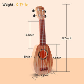 YOLOPARK 17-inch toy guitar strap included for convenient, portable play.
