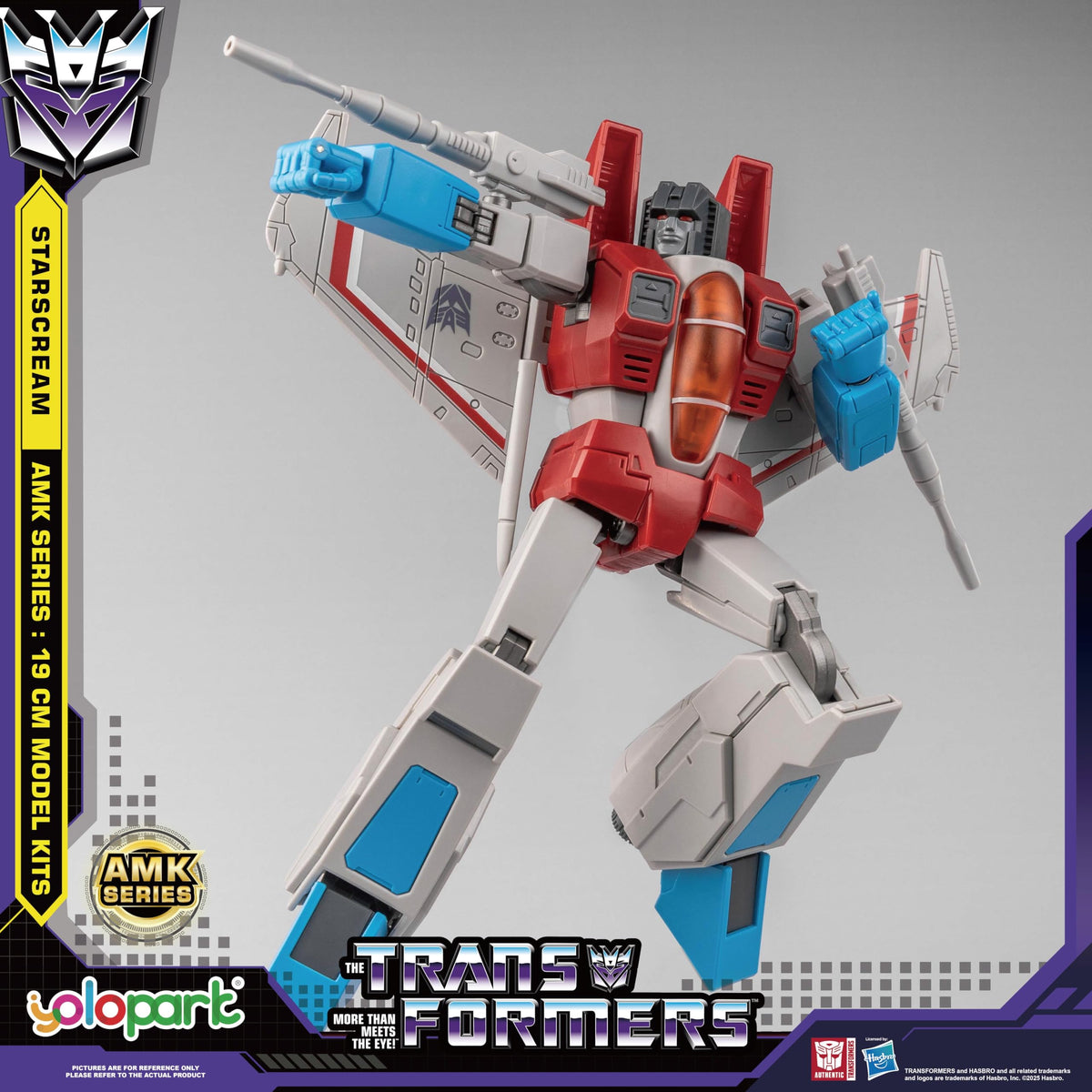 YOLOPARK AMK Starscream cannon detail with premium finish.
