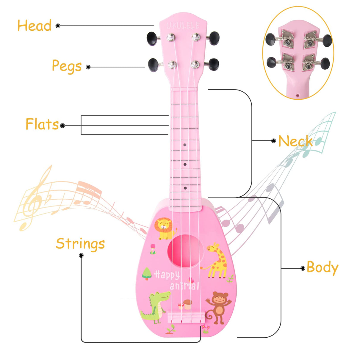 YOLOPARK arch-shaped back panel enhances resonance for richer tones during practice