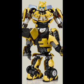 YOLOPARK Bumblebee battle mask provides extra character detail for display.
