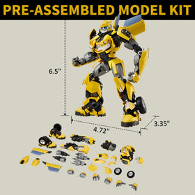 YOLOPARK Bumblebee interchangeable hands offering expressive poses for play.