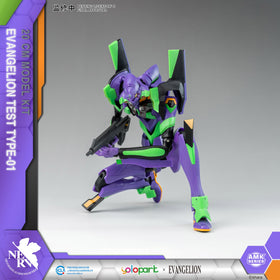 YOLOPARK EVA-01 figure with display base supports stable showroom setups