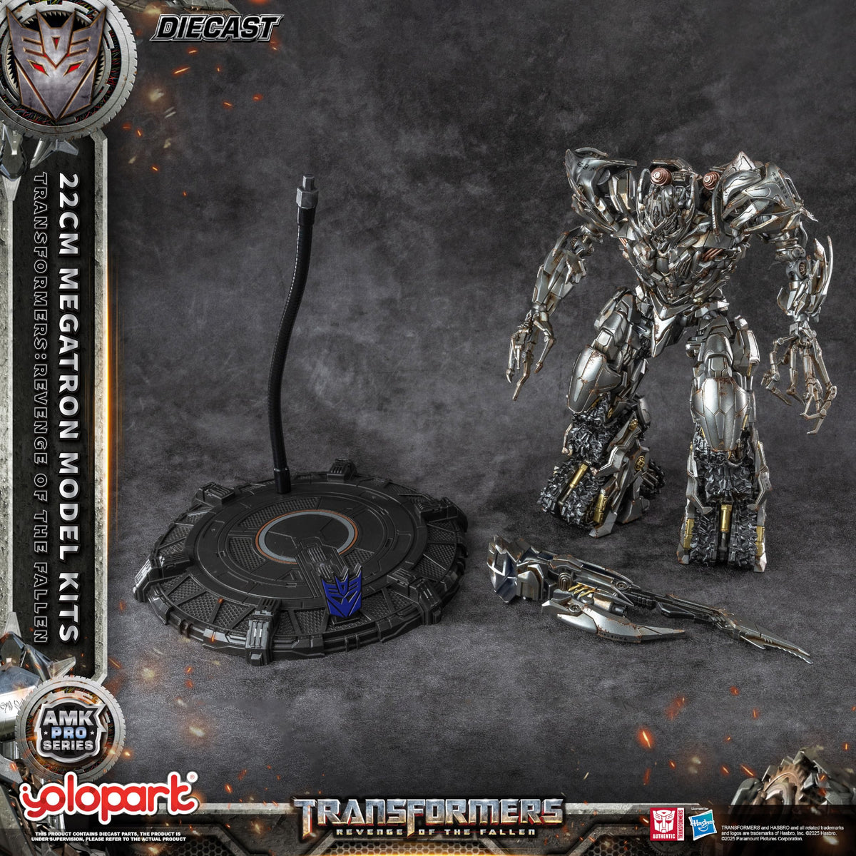 Diecast body detail on YOLOPARK Megatron highlights premium build