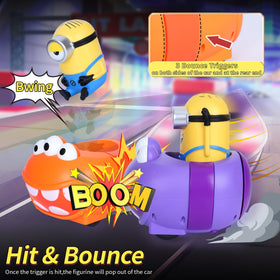 YOLOPARK Minions figures pop-out feature adds surprise to bumper battles